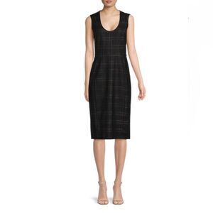 Rebecca Taylor Wool Blend Plaid Sheath Dress Size 0
